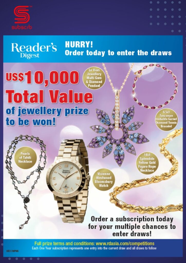 Reader’s Digest Rm1 Back Issue Special | Subscrb - Get The Best Malaysia Magazine Subscriptions On Subscrb.com