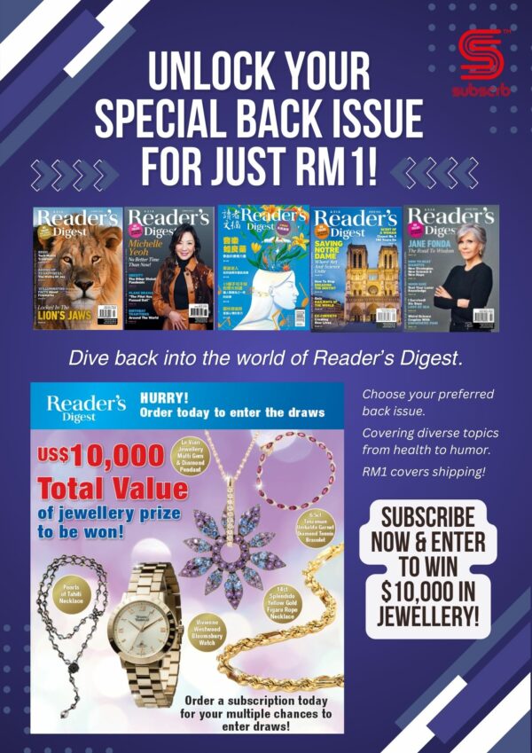 Reader'S Digest Rm1 Back Issue Special Poster